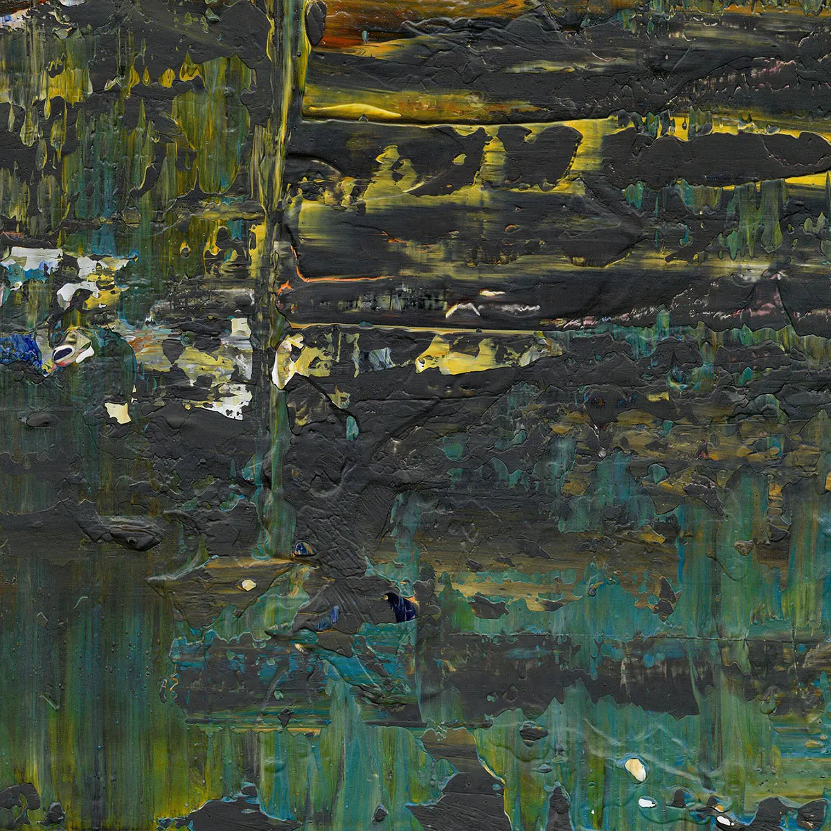 A Cooling Flame -Red Unicorn Art - Original abstract impressionist painting with vibrant, bold colors and rich, thick textures. One-of-a-kind, hand-painted art crafted with love for over 15 years."