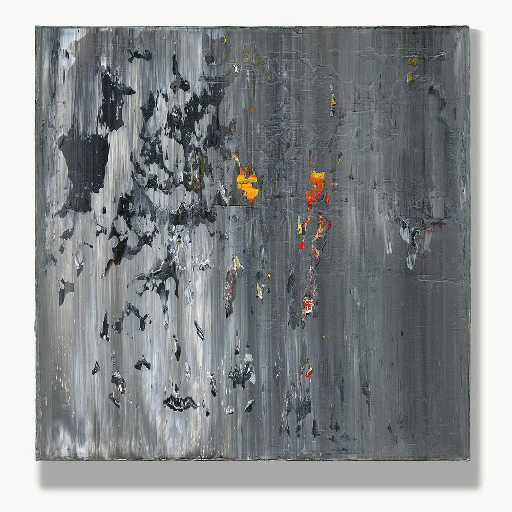 A Spark in the Night -Red Unicorn Art - Original abstract impressionist painting with vibrant, bold colors and rich, thick textures. One-of-a-kind, hand-painted art crafted with love for over 15 years."