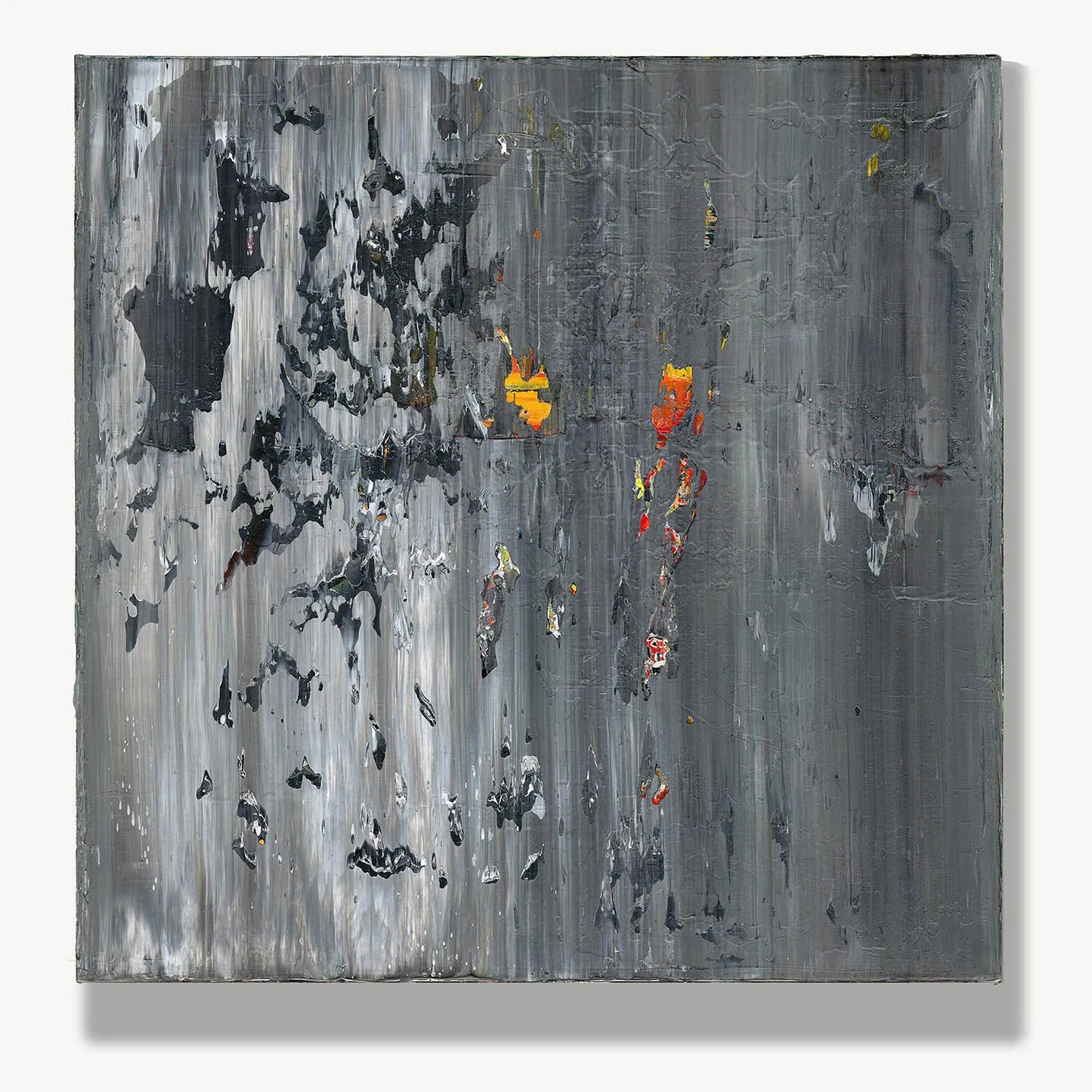 A Spark in the Night -Red Unicorn Art - Original abstract impressionist painting with vibrant, bold colors and rich, thick textures. One-of-a-kind, hand-painted art crafted with love for over 15 years."