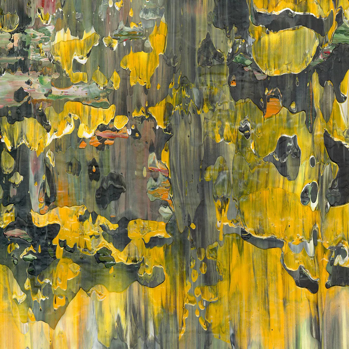 Before Sunrise -Red Unicorn Art - Original abstract impressionist painting with vibrant, bold colors and rich, thick textures. One-of-a-kind, hand-painted art crafted with love for over 15 years."