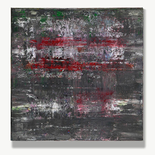 Crush on You -Red Unicorn Art - Original abstract impressionist painting with vibrant, bold colors and rich, thick textures. One-of-a-kind, hand-painted art crafted with love for over 15 years."