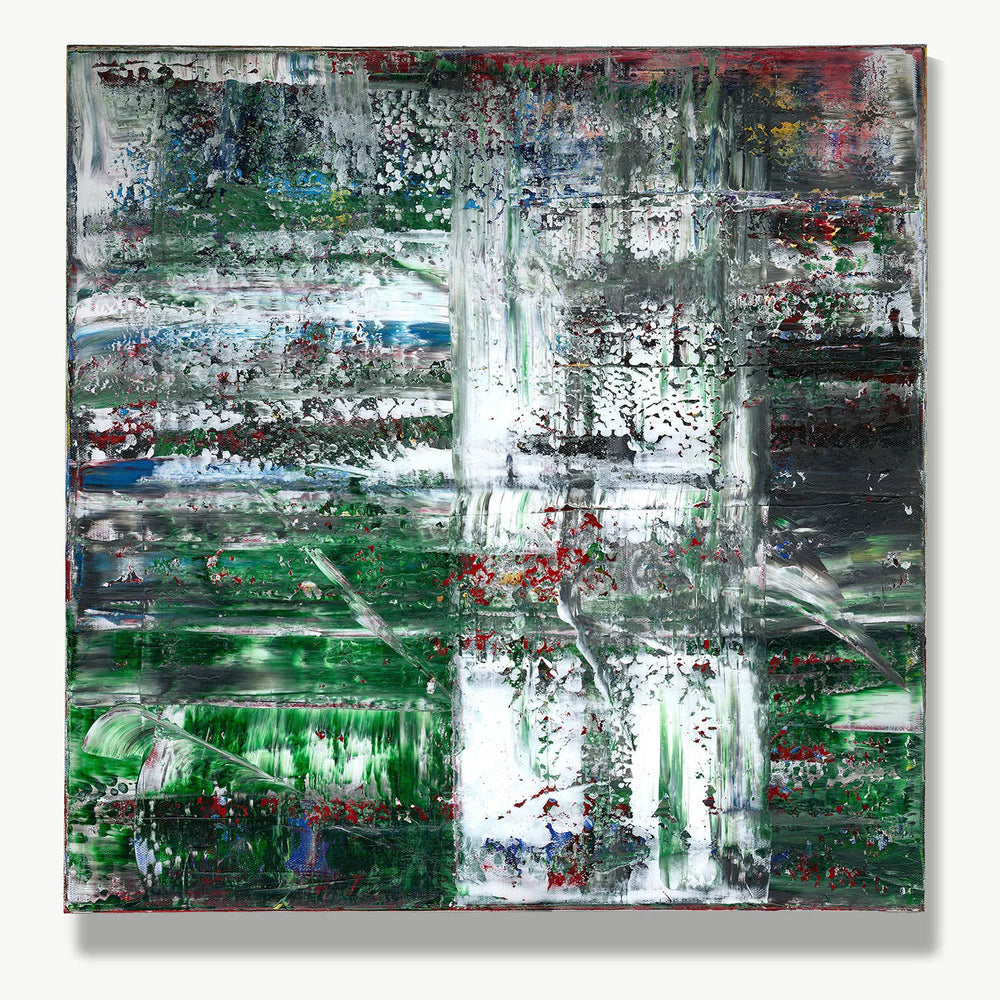 Dancing with Chaos -Red Unicorn Art - Original abstract impressionist painting with vibrant, bold colors and rich, thick textures. One-of-a-kind, hand-painted art crafted with love for over 15 years."