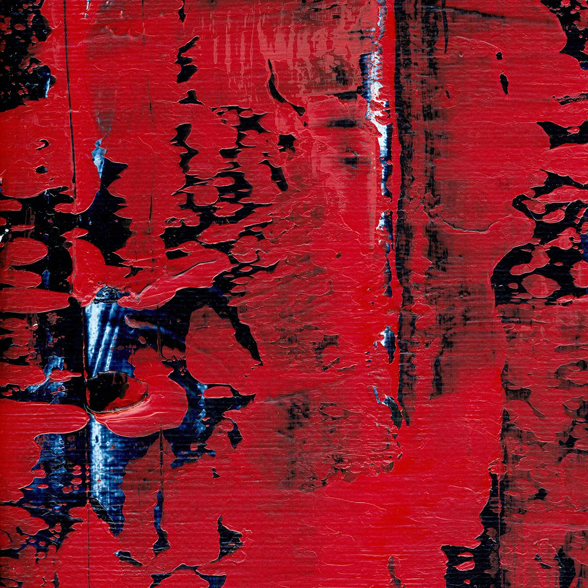 Embers in Motion -Red Unicorn Art - Original abstract impressionist painting with vibrant, bold colors and rich, thick textures. One-of-a-kind, hand-painted art crafted with love for over 15 years."