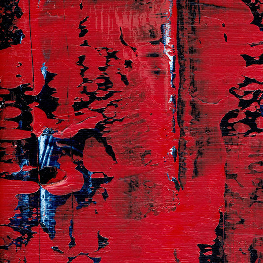 Embers in Motion -Red Unicorn Art - Original abstract impressionist painting with vibrant, bold colors and rich, thick textures. One-of-a-kind, hand-painted art crafted with love for over 15 years."