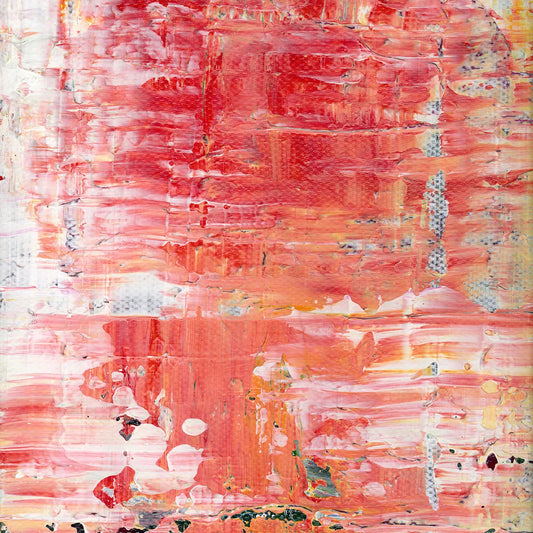 Enchanted Tropical Rainforest -Red Unicorn Art - Original abstract impressionist painting with vibrant, bold colors and rich, thick textures. One-of-a-kind, hand-painted art crafted with love for over 15 years."