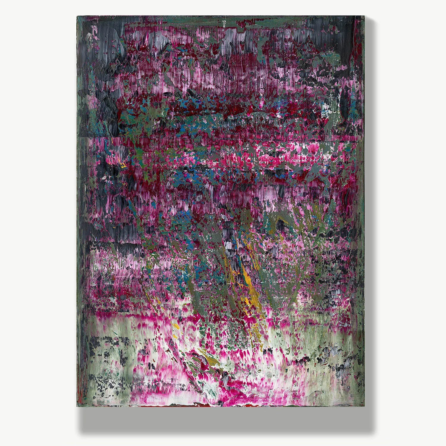 Falling in Love -Red Unicorn Art - Original abstract impressionist painting with vibrant, bold colors and rich, thick textures. One-of-a-kind, hand-painted art crafted with love for over 15 years."