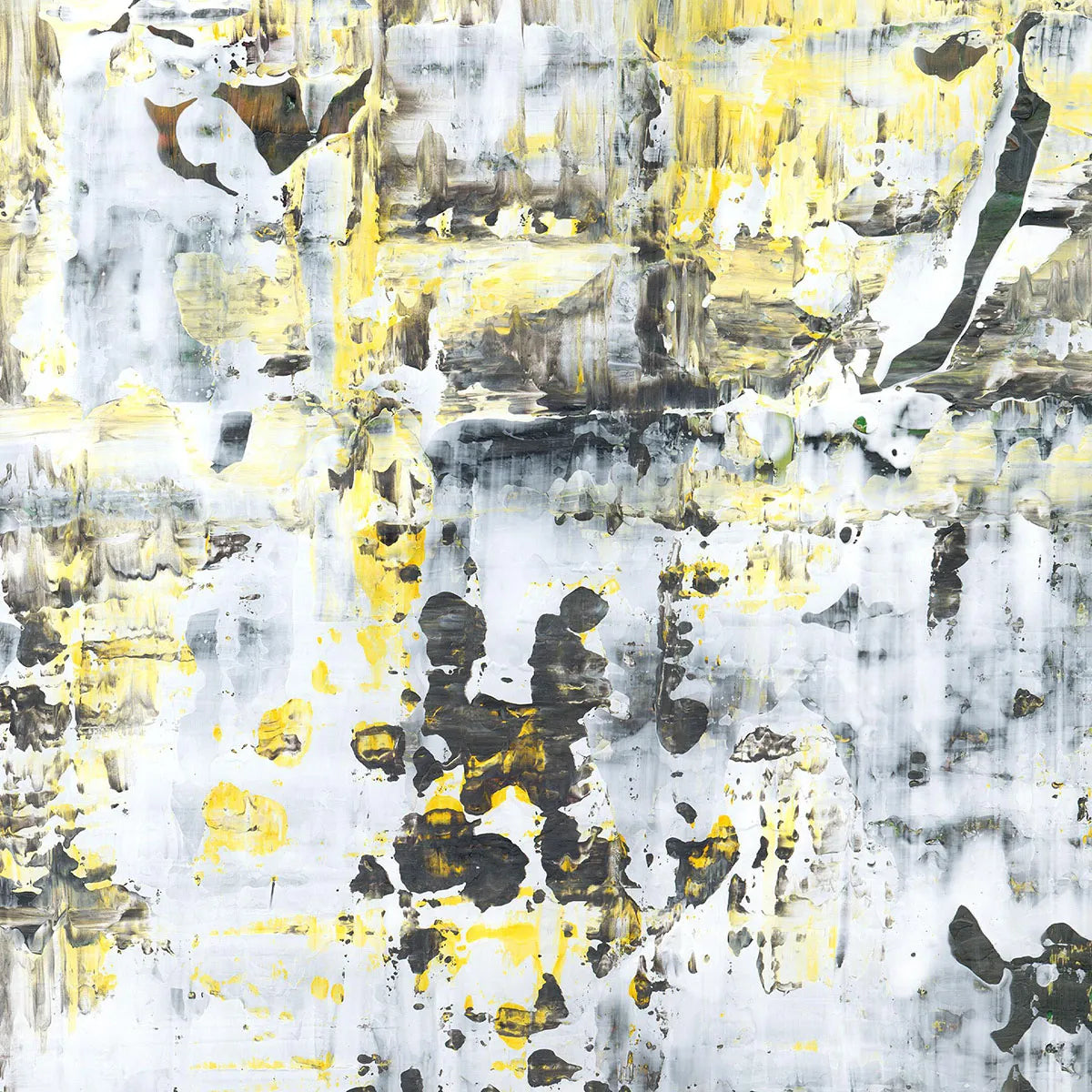 Golden Forest: An Early Snowfall -Red Unicorn Art - Original abstract impressionist painting with vibrant, bold colors and rich, thick textures. One-of-a-kind, hand-painted art crafted with love for over 15 years."