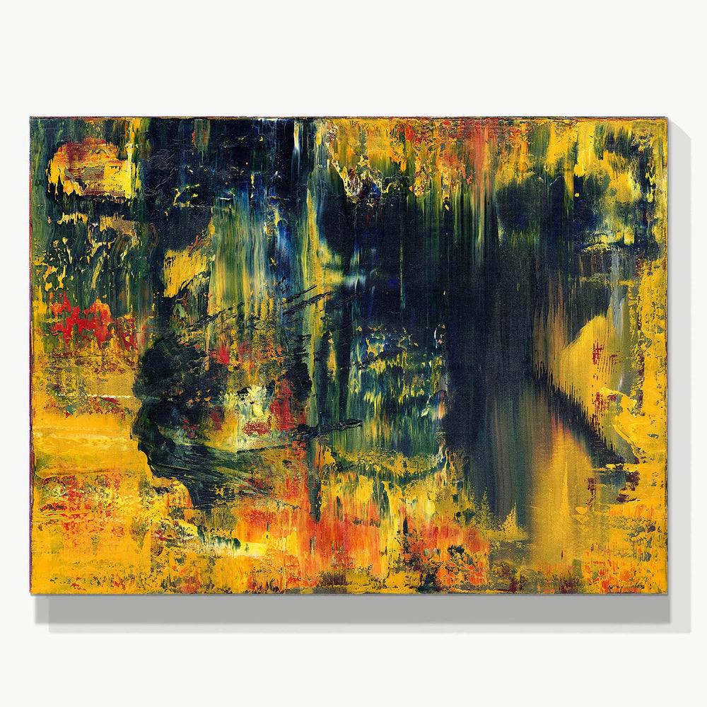 Liberation from Chaos -Red Unicorn Art - Original abstract impressionist painting with vibrant, bold colors and rich, thick textures. One-of-a-kind, hand-painted art crafted with love for over 15 years."