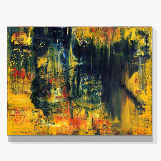 Liberation from Chaos -Red Unicorn Art - Original abstract impressionist painting with vibrant, bold colors and rich, thick textures. One-of-a-kind, hand-painted art crafted with love for over 15 years."