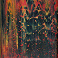 Phoenix Rebirth: Flames of the Forest -Red Unicorn Art - Original abstract impressionist painting with vibrant, bold colors and rich, thick textures. One-of-a-kind, hand-painted art crafted with love for over 15 years."