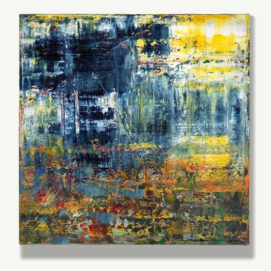 Rebirth from the Ashes -Red Unicorn Art - Original abstract impressionist painting with vibrant, bold colors and rich, thick textures. One-of-a-kind, hand-painted art crafted with love for over 15 years."