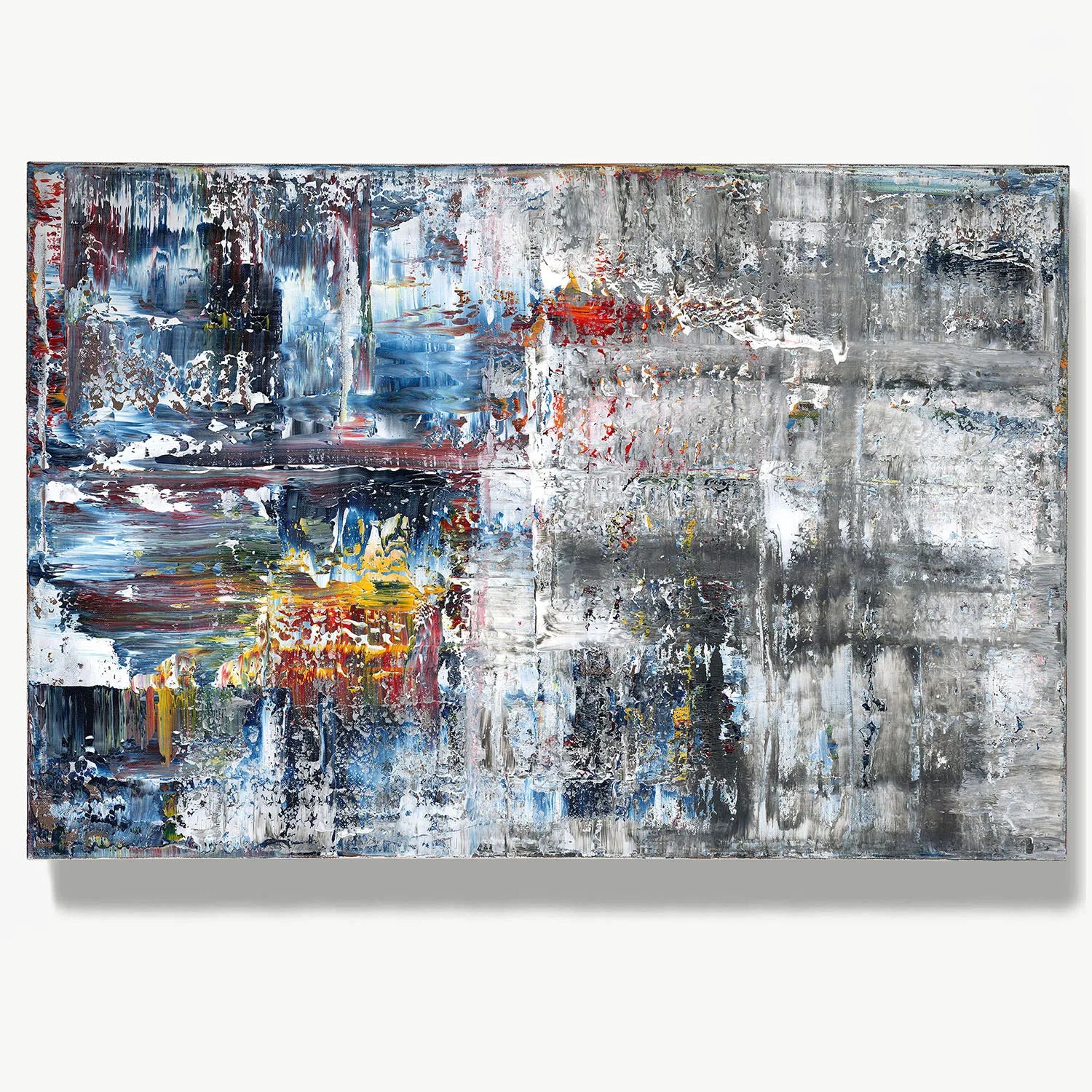 Resurgence in the Dark -Red Unicorn Art - Original abstract impressionist painting with vibrant, bold colors and rich, thick textures. One-of-a-kind, hand-painted art crafted with love for over 15 years."