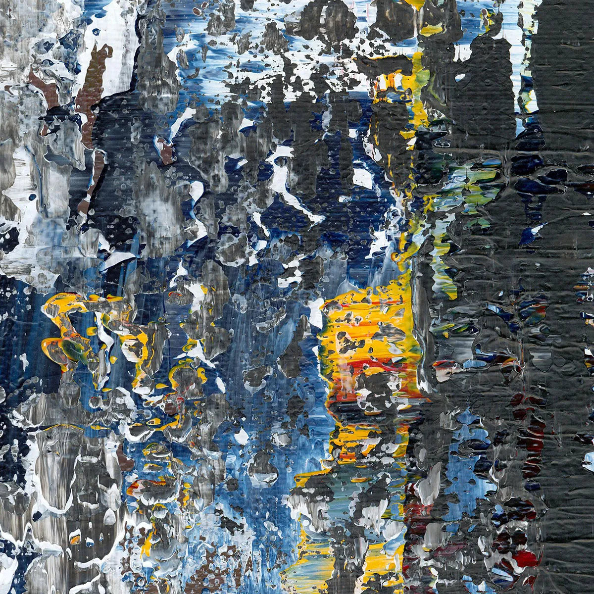 Resurgence in the Dark -Red Unicorn Art - Original abstract impressionist painting with vibrant, bold colors and rich, thick textures. One-of-a-kind, hand-painted art crafted with love for over 15 years."