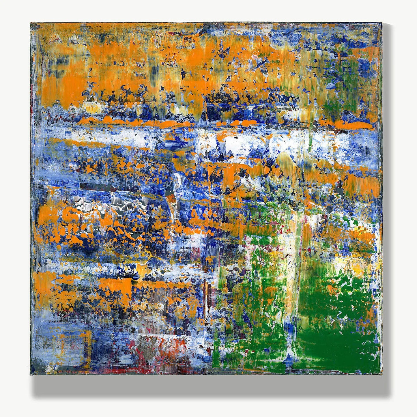 The Wetlands at Dusk -Red Unicorn Art - Original abstract impressionist painting with vibrant, bold colors and rich, thick textures. One-of-a-kind, hand-painted art crafted with love for over 15 years."