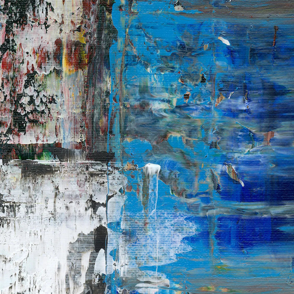 Tomorrow Is Another Day -Red Unicorn Art - Original abstract impressionist painting with vibrant, bold colors and rich, thick textures. One-of-a-kind, hand-painted art crafted with love for over 15 years."