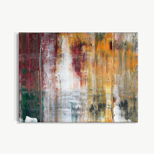 Veil of Promise -Red Unicorn Art - Original abstract impressionist painting with vibrant, bold colors and rich, thick textures. One-of-a-kind, hand-painted art crafted with love for over 15 years."