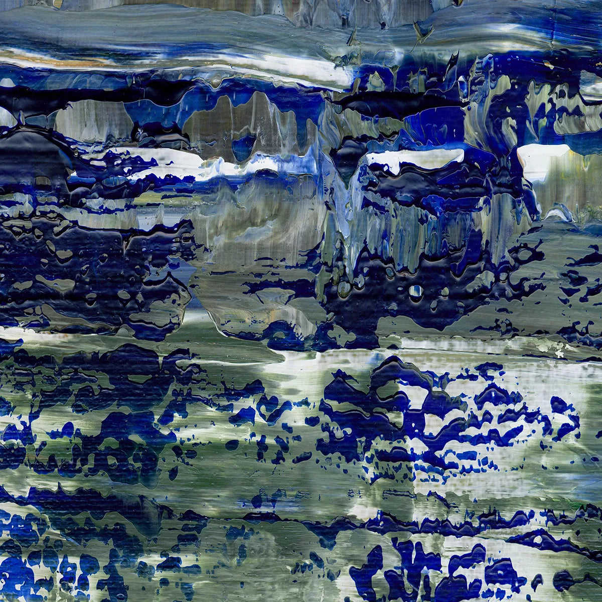 Vertical Melodies -Red Unicorn Art - Original abstract impressionist painting with vibrant, bold colors and rich, thick textures. One-of-a-kind, hand-painted art crafted with love for over 15 years."