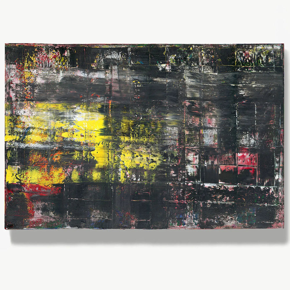 Whispers of Twilight -Red Unicorn Art - Original abstract impressionist painting with vibrant, bold colors and rich, thick textures. One-of-a-kind, hand-painted art crafted with love for over 15 years."