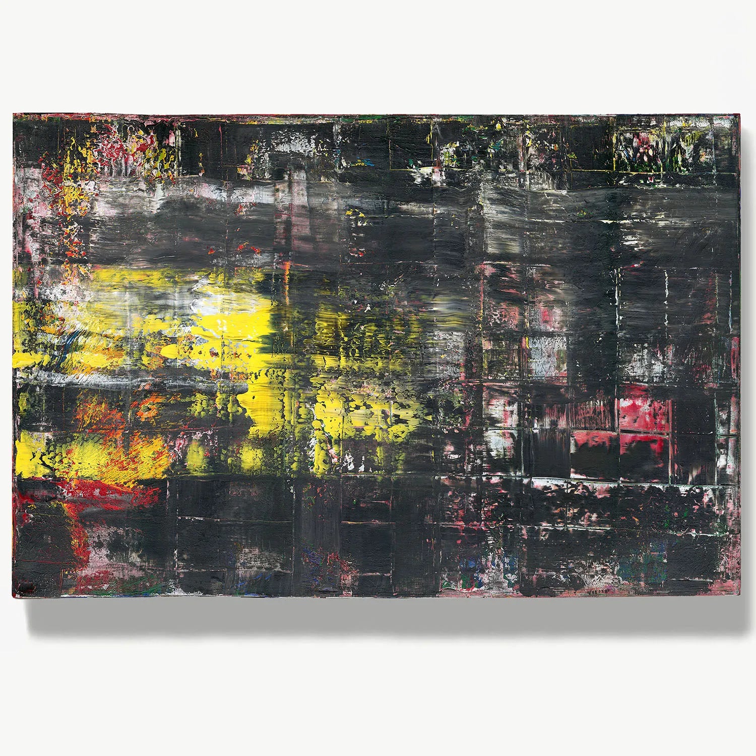 Whispers of Twilight -Red Unicorn Art - Original abstract impressionist painting with vibrant, bold colors and rich, thick textures. One-of-a-kind, hand-painted art crafted with love for over 15 years."