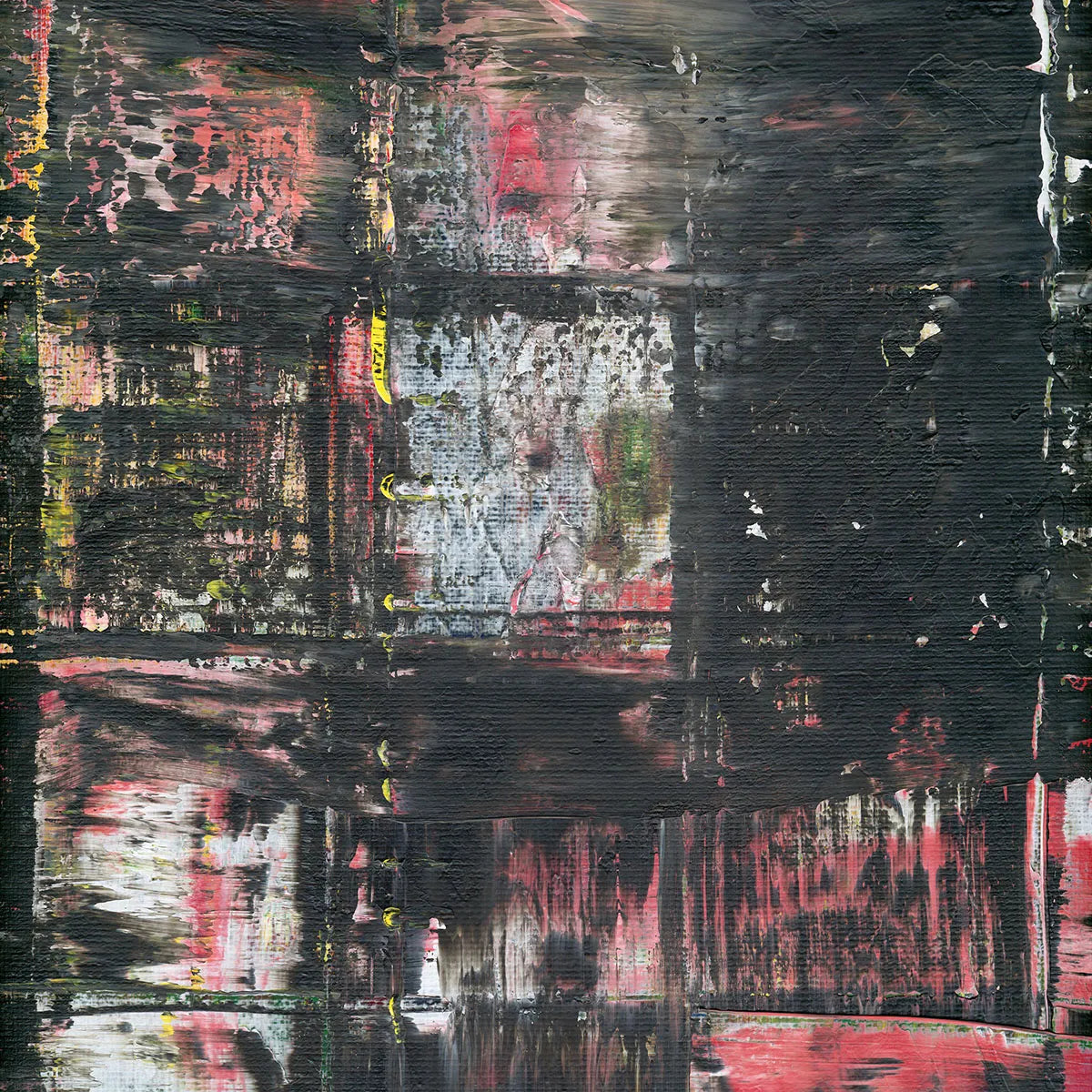 Whispers of Twilight -Red Unicorn Art - Original abstract impressionist painting with vibrant, bold colors and rich, thick textures. One-of-a-kind, hand-painted art crafted with love for over 15 years."