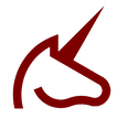 Red Unicorn Art