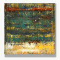 A Cooling Flame -Red Unicorn Art - Original abstract impressionist painting with vibrant, bold colors and rich, thick textures. One-of-a-kind, hand-painted art crafted with love for over 15 years."