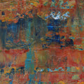 Echoes of Forgotten Dreams -Red Unicorn Art - Original abstract impressionist painting with vibrant, bold colors and rich, thick textures. One-of-a-kind, hand-painted art crafted with love for over 15 years."