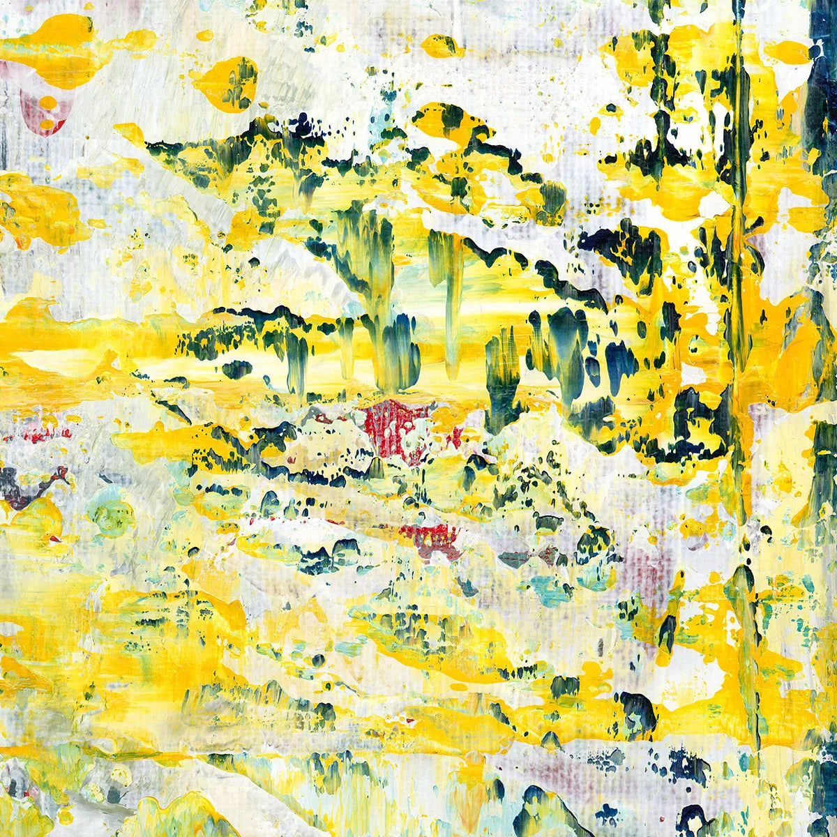Echoes of the Wilderness -Red Unicorn Art - Original abstract impressionist painting with vibrant, bold colors and rich, thick textures. One-of-a-kind, hand-painted art crafted with love for over 15 years."