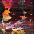 Fantasy Luminance -Red Unicorn Art - Original abstract impressionist painting with vibrant, bold colors and rich, thick textures. One-of-a-kind, hand-painted art crafted with love for over 15 years."