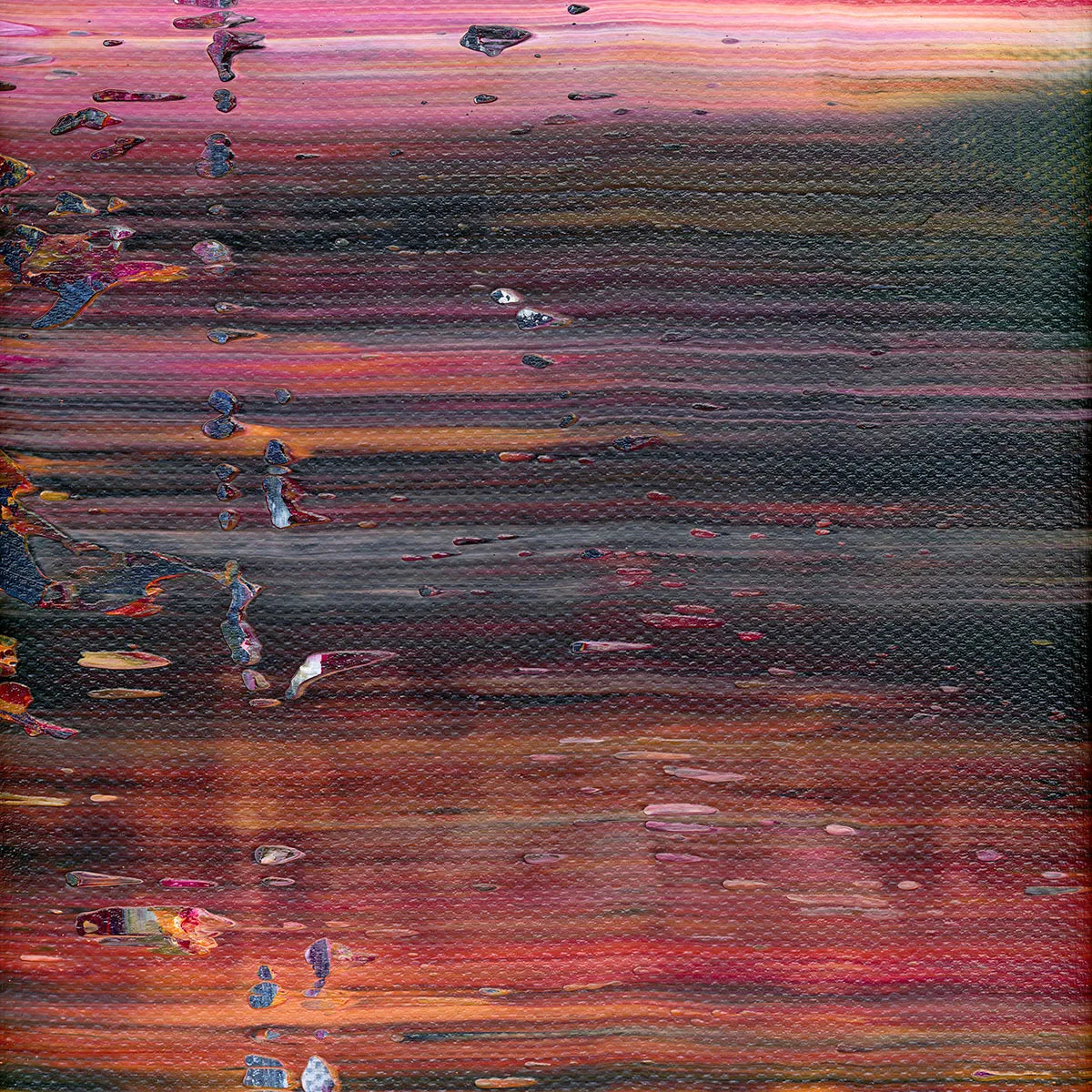 Fantasy Luminance -Red Unicorn Art - Original abstract impressionist painting with vibrant, bold colors and rich, thick textures. One-of-a-kind, hand-painted art crafted with love for over 15 years."