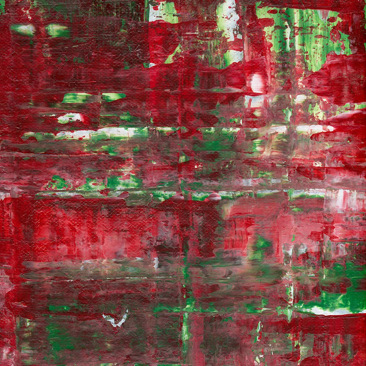Fire and Flow -Red Unicorn Art - Original abstract impressionist painting with vibrant, bold colors and rich, thick textures. One-of-a-kind, hand-painted art crafted with love for over 15 years."
