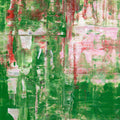 Garden Symphony -Red Unicorn Art - Original abstract impressionist painting with vibrant, bold colors and rich, thick textures. One-of-a-kind, hand-painted art crafted with love for over 15 years."