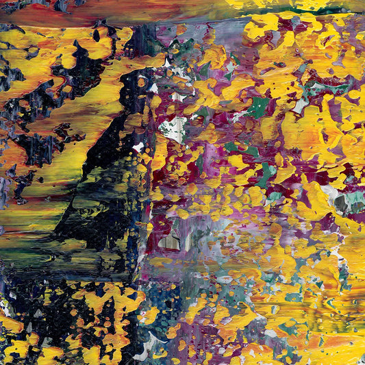 Monet's Pond II -Red Unicorn Art - Original abstract impressionist painting with vibrant, bold colors and rich, thick textures. One-of-a-kind, hand-painted art crafted with love for over 15 years."