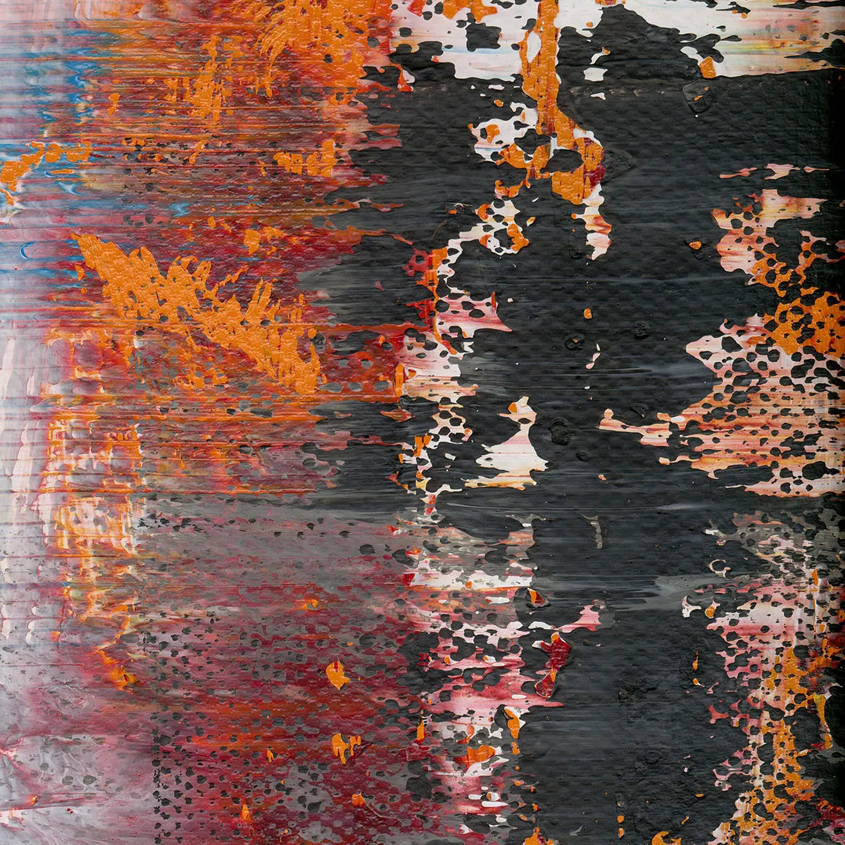 Nature's Resistance -Red Unicorn Art - Original abstract impressionist painting with vibrant, bold colors and rich, thick textures. One-of-a-kind, hand-painted art crafted with love for over 15 years."