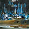 Shifting Perspectives -Red Unicorn Art - Original abstract impressionist painting with vibrant, bold colors and rich, thick textures. One-of-a-kind, hand-painted art crafted with love for over 15 years."