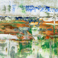 Vertical Melodies -Red Unicorn Art - Original abstract impressionist painting with vibrant, bold colors and rich, thick textures. One-of-a-kind, hand-painted art crafted with love for over 15 years."